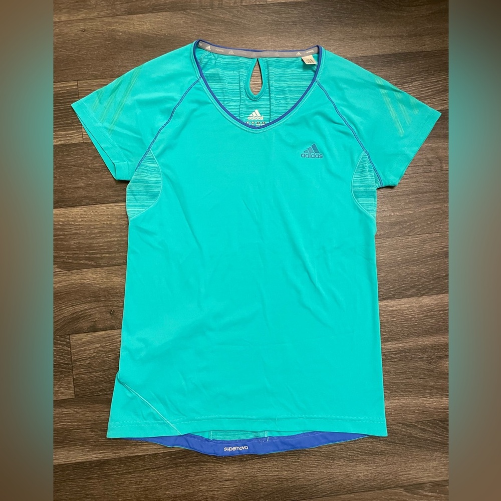 Adidas - Women's Teal Performance Top